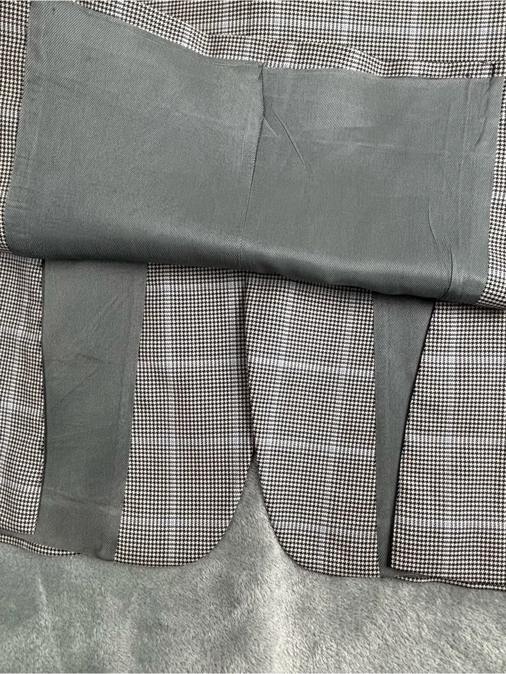 Burberry London Blazer Men 41R Gray Houndstooth Plaid Kensington Sport Coat Wool